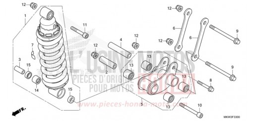 COUSSIN ARRIERE NC750XDM de 2021